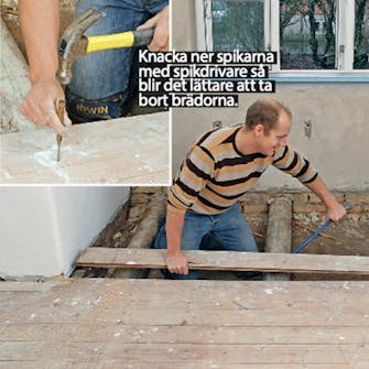 Golvvärme trägolv: Du kan säkert återanvända brädorna Golvvärme trägolv: Du kan säkert återanvända brädorna